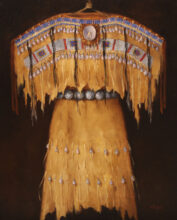 Buckskin Dress with Shells – #98