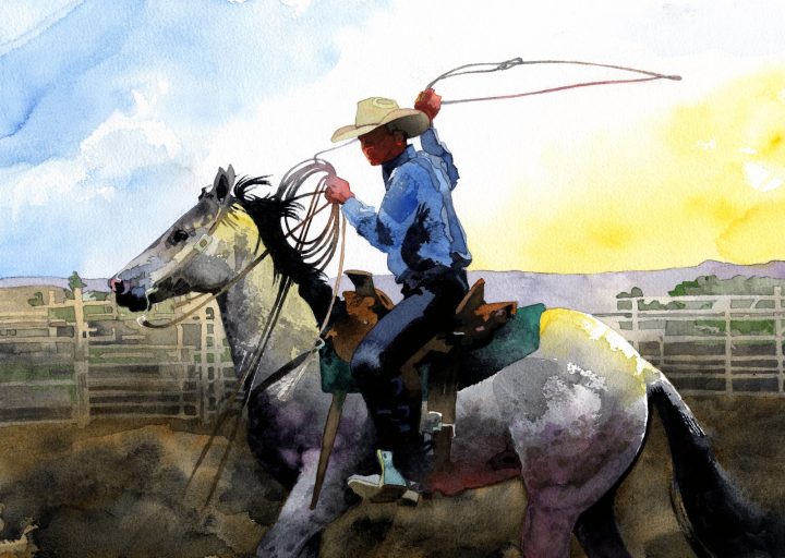 Woodruff Roping by Don Weller