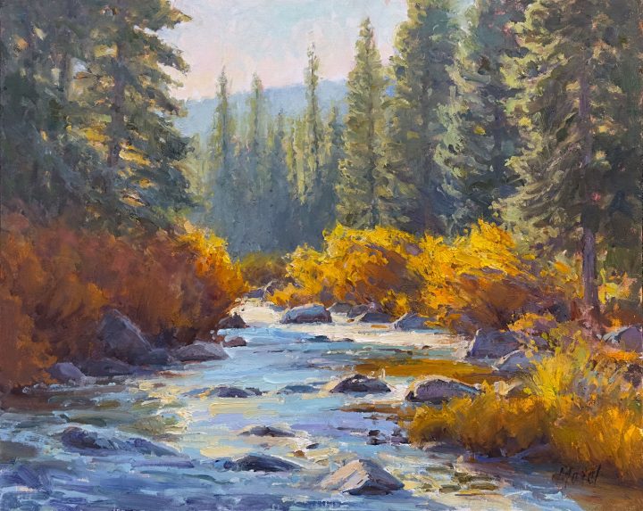 Autumn Morning on the Pine River by J. Chris Morel
