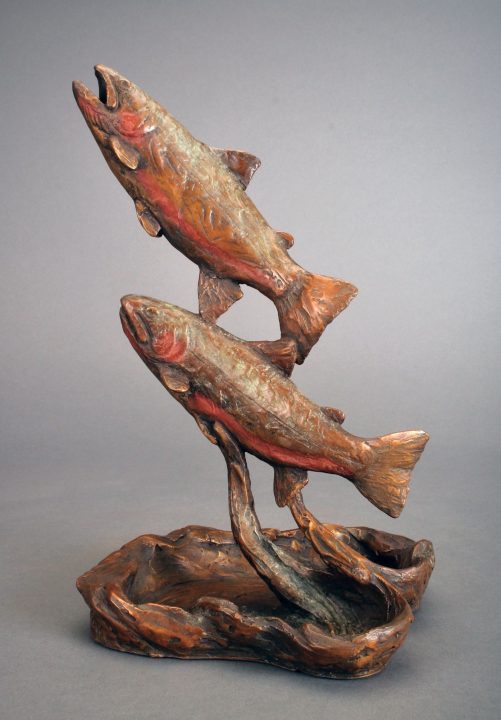 Rising Trout Catchall by Ott Jones